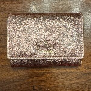 Kate Spade Sparkling bifold Wallet - Rose Gold